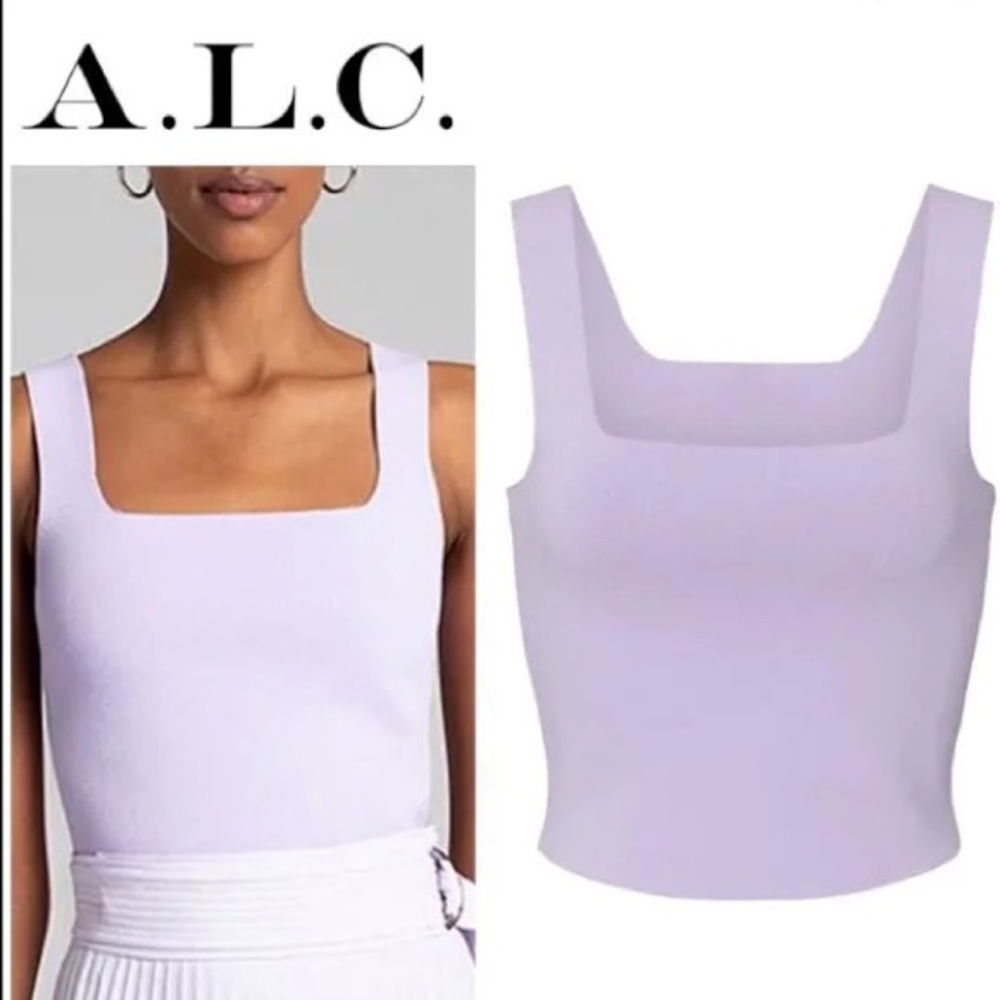 Lavender Square neck tank from ALC